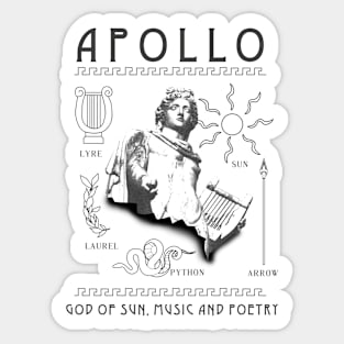 GOD APOLLO Sticker